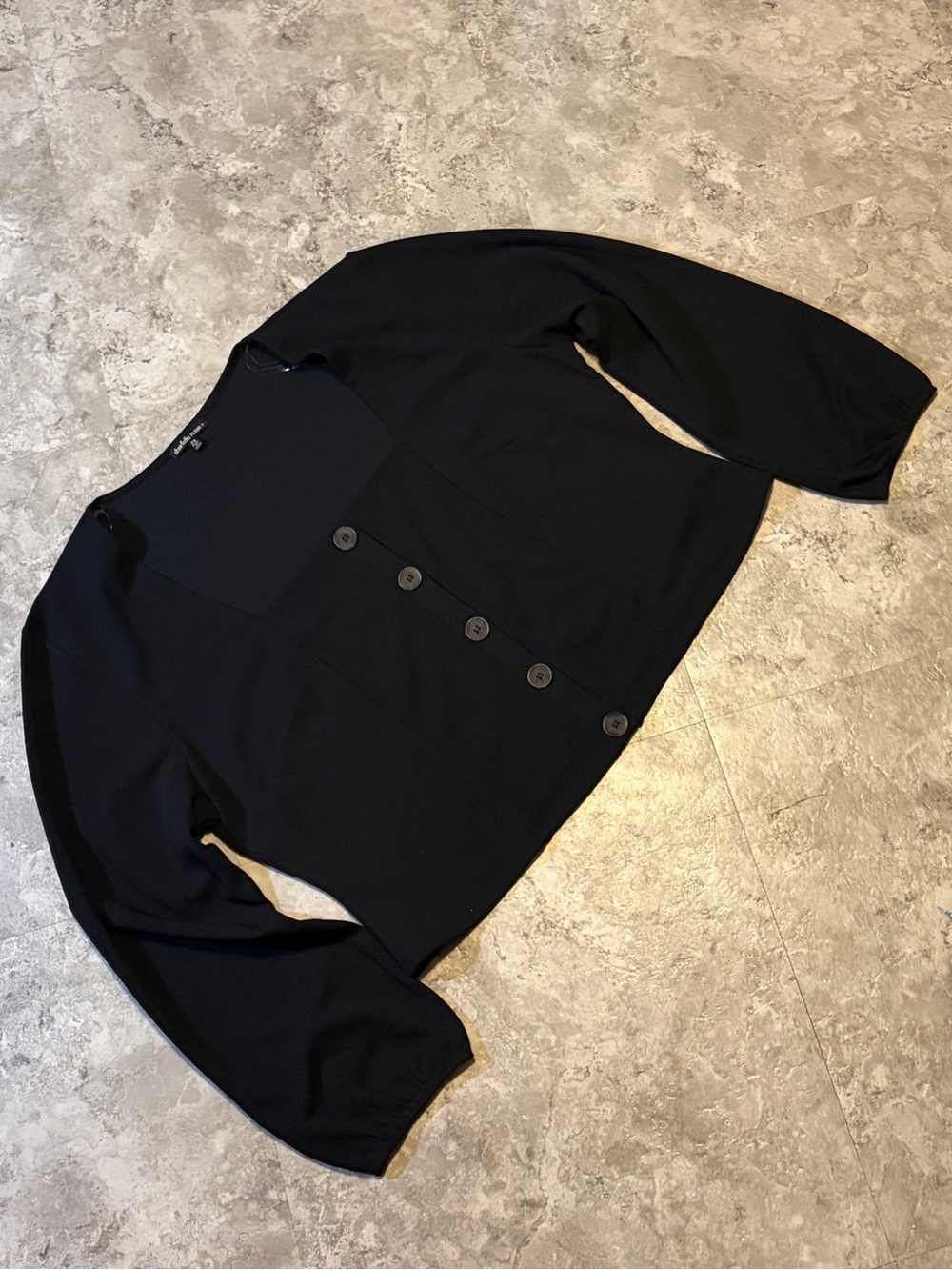 Black Button-Front blouse | 2x | business casual wear